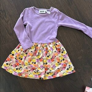 Molo Lavender and Floral Dress